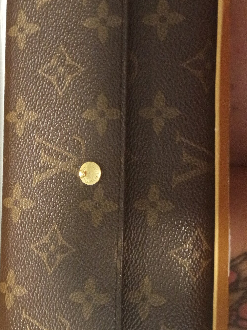 Louis Vuitton Brown Leather Zip Wallet
